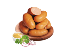 Original Czech short sausages with 70% of meat content