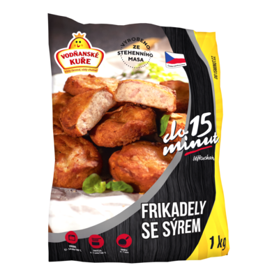 Frikadely se sýrem