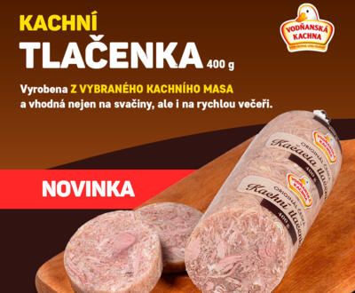 Představujeme vám Originál českou kachní tlačenku v balení 400g!
